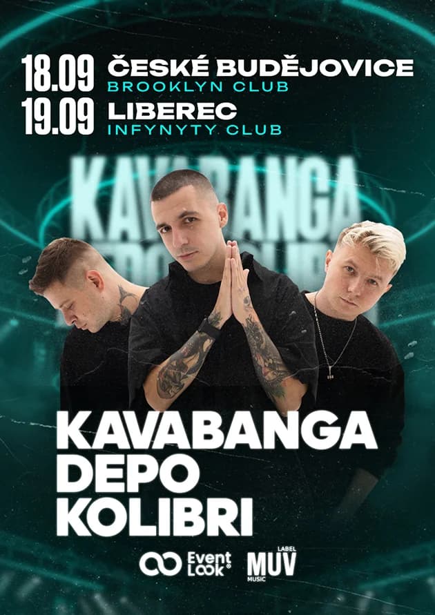 KAVABANGA / DEPO / KOLIBRI — Brooklyn Club, Ческе-Будеёвице